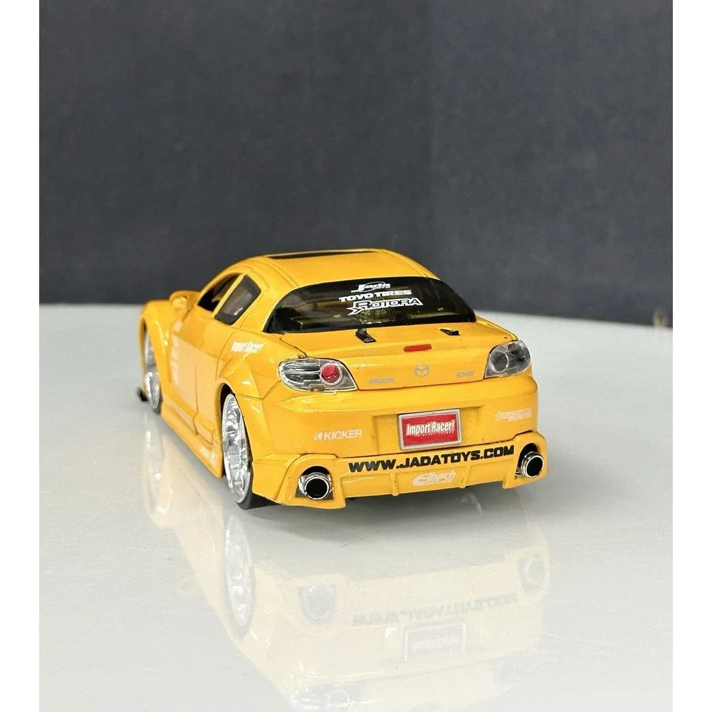 Jada 1/24 Mazda RX8 Import Racer Yellow Great Shape See Detailed Pics #50380-9